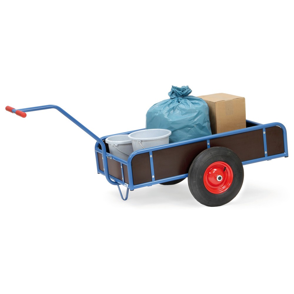 Imagem do produto n.º 2: fetra® carrinho de mão de 1 eixo, paredes fechadas, pneus, superfície de carregamento traseira 795 x 445 mm