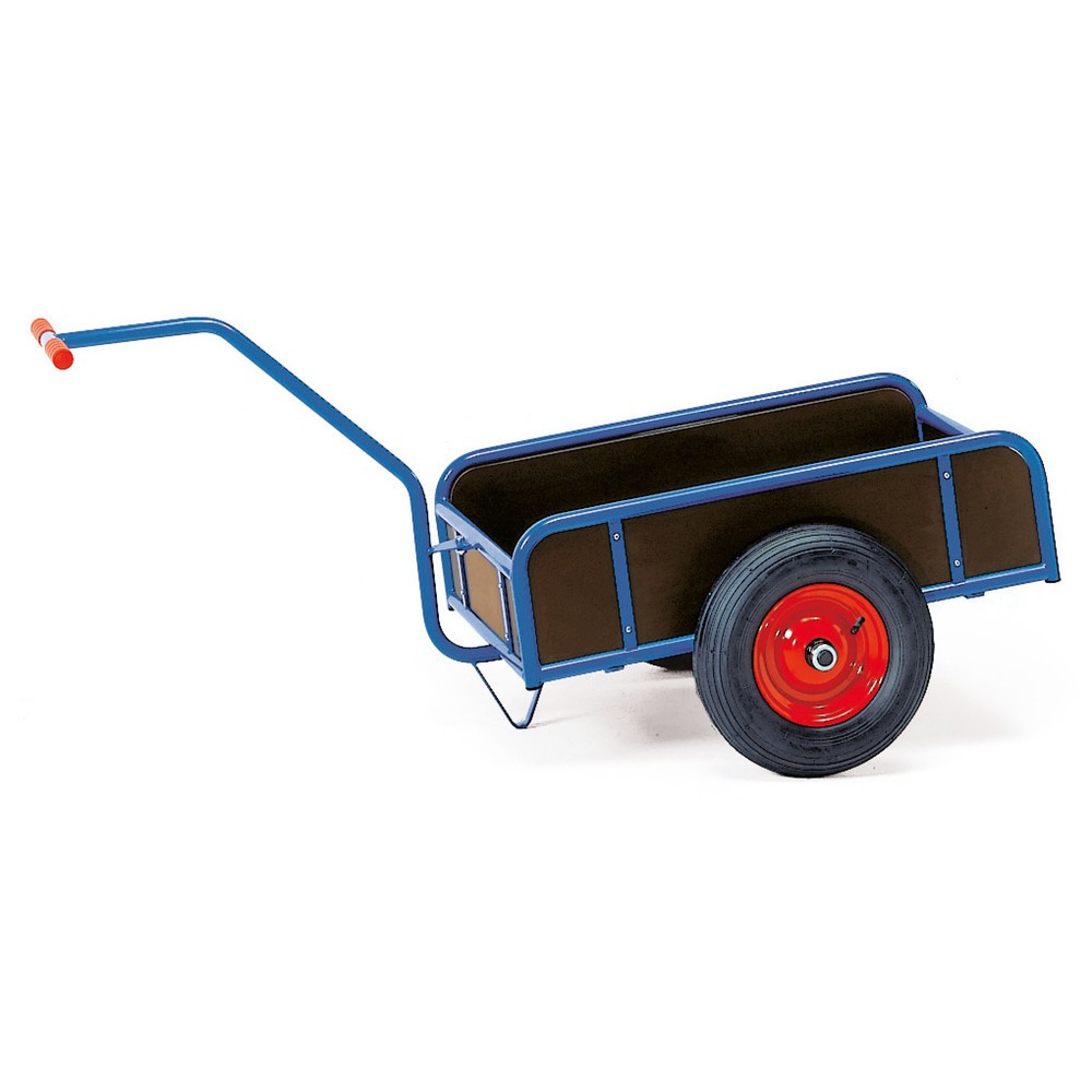 Imagem do produto: fetra® carrinho de mão de 1 eixo, paredes fechadas, pneus, superfície de carregamento traseira 795 x 445 mm