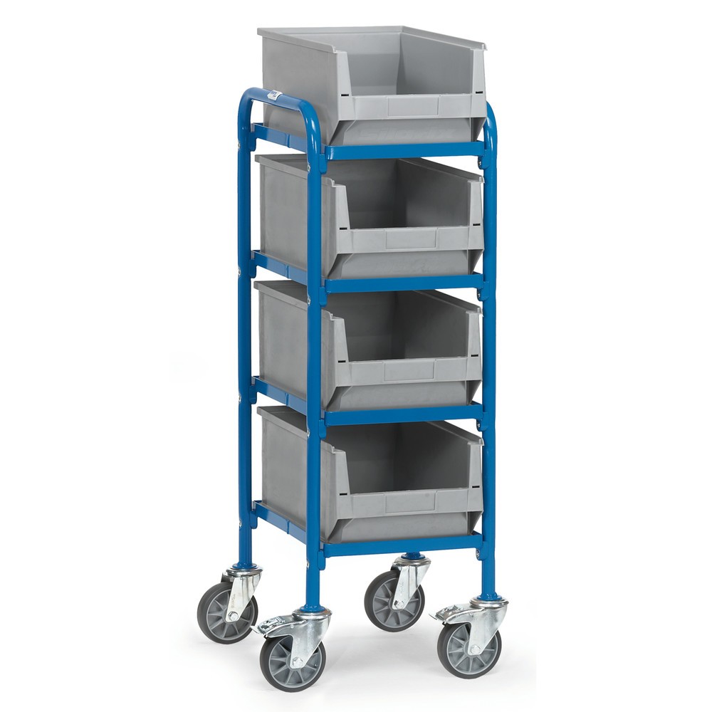 Imagem do produto: fetra® mesa auxiliar com rodas com caixas de poliestireno, superfície de carregamento traseira 320 x 470 mm