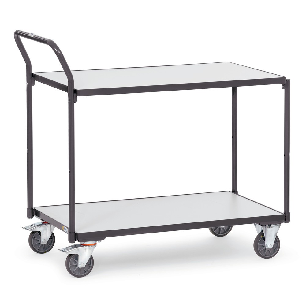 Imagem do produto: fetra® carro de mesa ESD, capacidade de carga 300 kg, 2 superfícies de carregamento de 500 x 850 mm