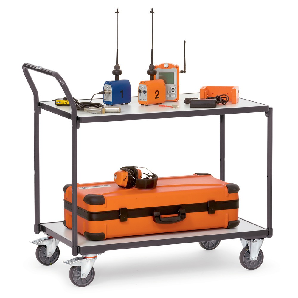 Imagem do produto n.º 3: fetra® carro de mesa ESD, capacidade de carga 300 kg, 2 superfícies de carregamento de 500 x 850 mm