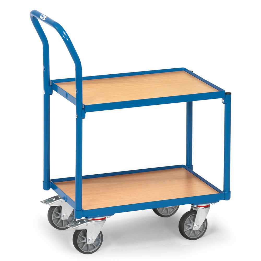 Imagem do produto: fetra® carro de pisos múltiplos, com 2 bases em madeira de 605 x 405 mm, com margem e com pega
