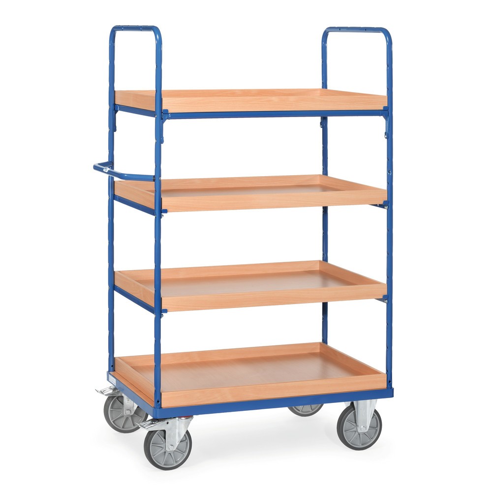 Imagem do produto: fetra® carros de pisos múltiplos com caixas interiores, 4 pisos de 1.200 x 800 mm cada, altura 1.800 mm
