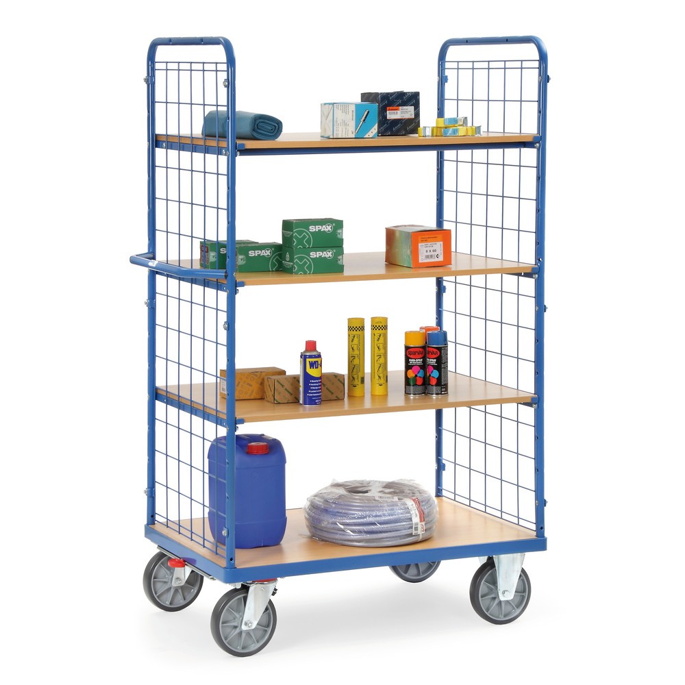 Imagem do produto n.º 3: fetra® carro de pisos múltiplos com pisos fixos, 2 painéis de grade, 4 pisos 1000 x 700 mm