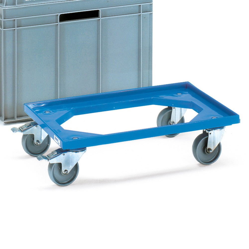Imagem do produto: fetra® carrinho para caixas Euro em plástico, capacidade de carga de 250 kg, LxP 610 x 410 mm
