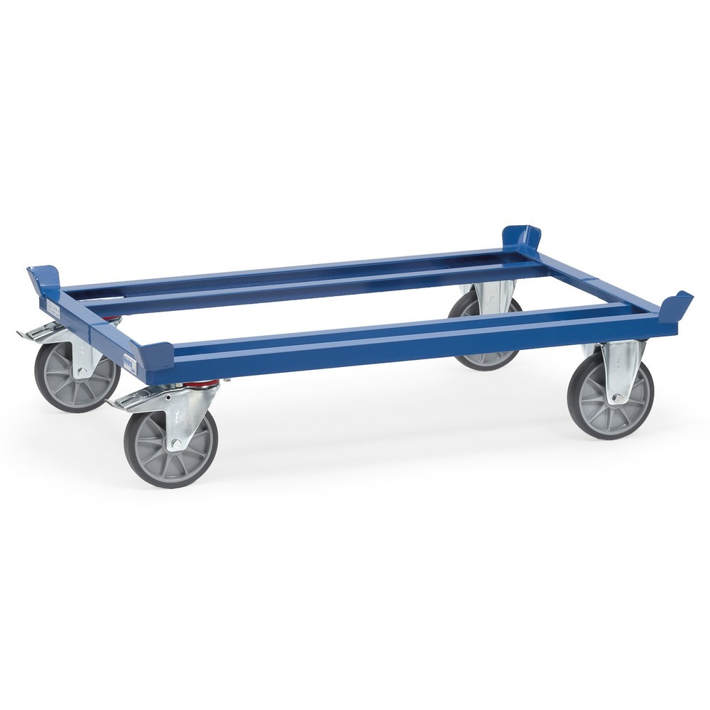 Imagem do produto: fetra® chassis com cantos de retenção, capacidade de carga de 750 kg, para paletes 800 x 600 mm, pneus TPE