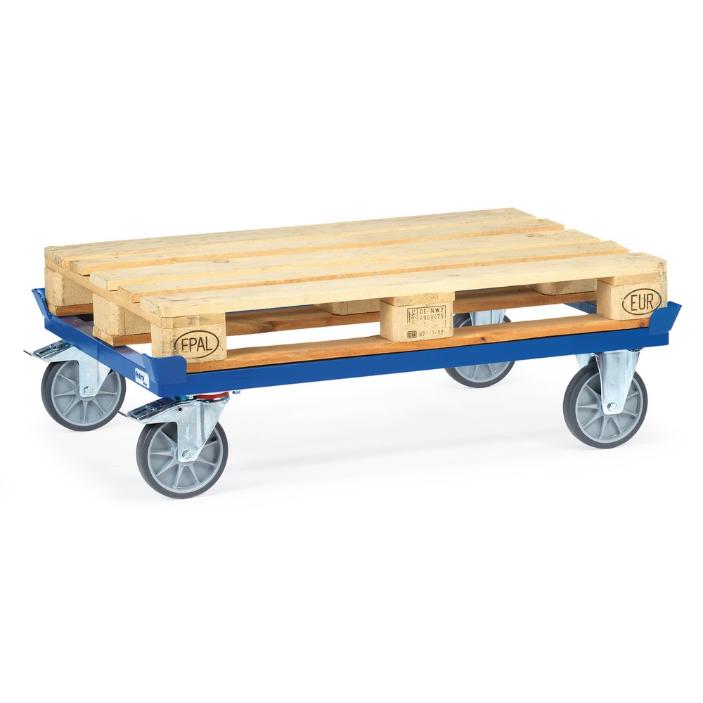 Imagem do produto n.º 4: fetra® chassis com cantos de retenção, capacidade de carga de 750 kg, para paletes 800 x 600 mm, pneus TPE