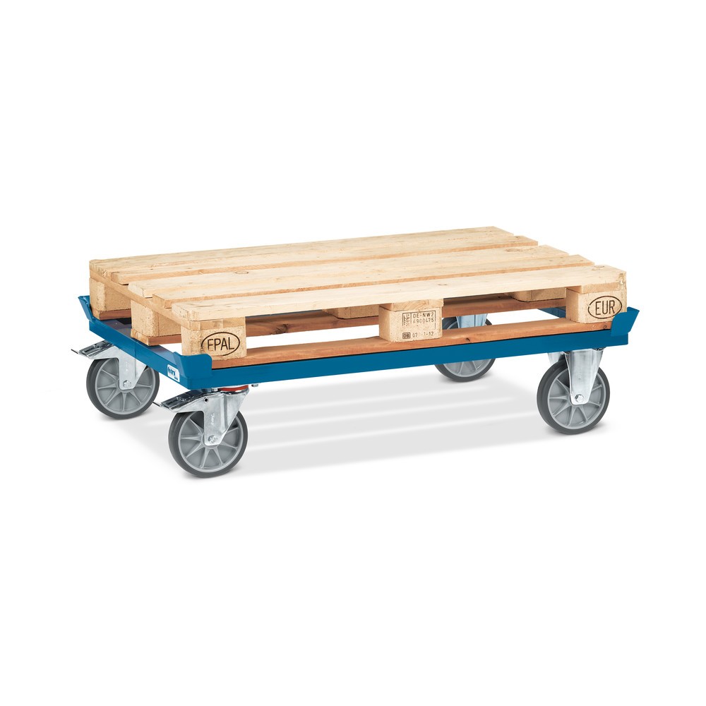 Imagem do produto n.º 5: fetra® chassis com cantos de retenção, capacidade de carga de 750 kg, para paletes 1200 x 800 mm, pneus TPE