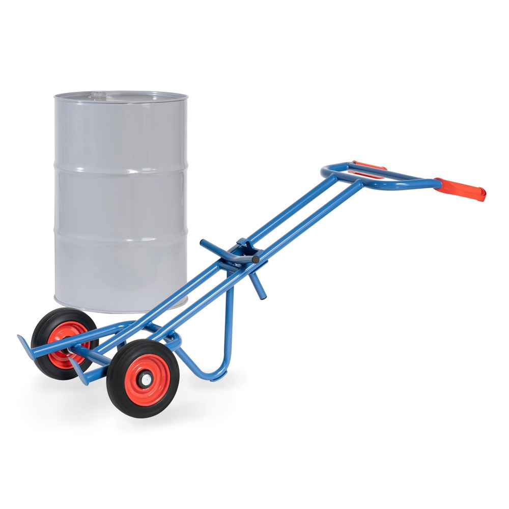 Imagem do produto: fetra® carro para bidões, capacidade de carga de 300 kg, sem roda de apoio, pneus de borracha maciça