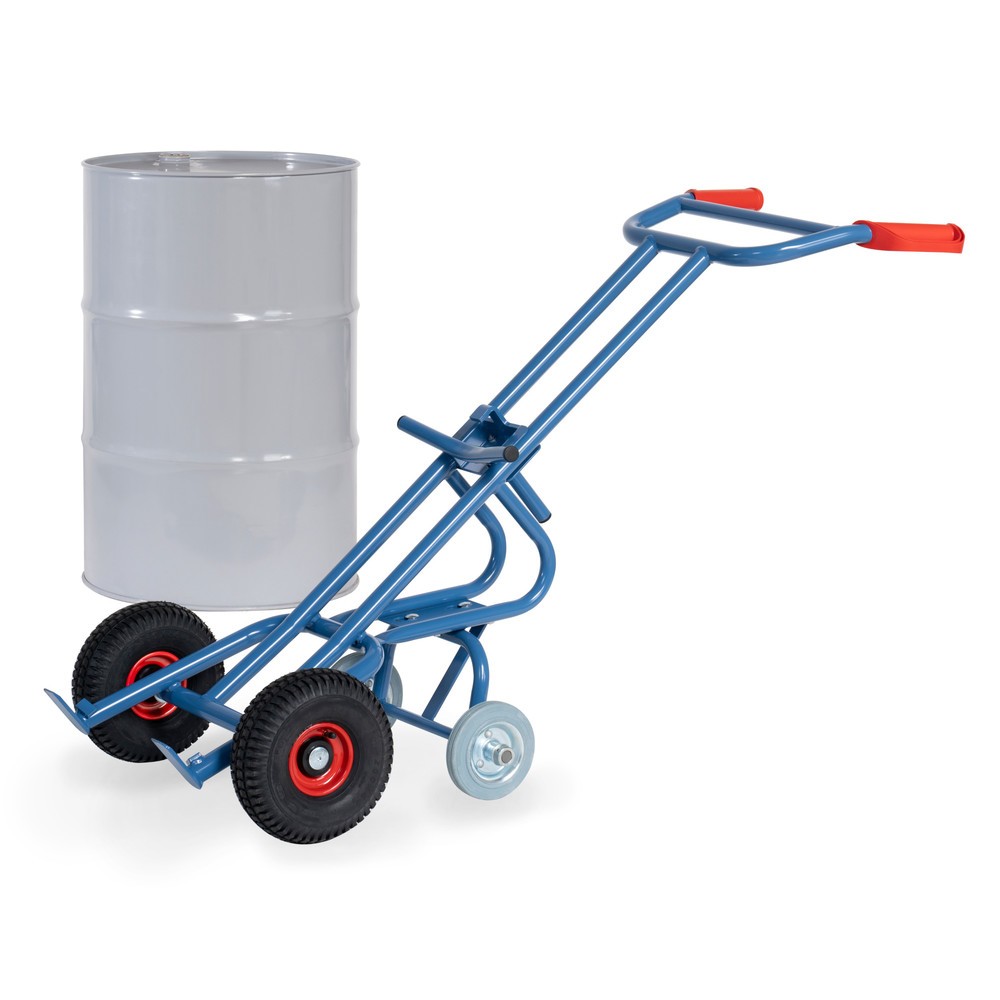 Imagem do produto n.º 3: fetra® carro para bidões, capacidade de carga de 300 kg, com 2 rodas de apoio, pneumáticos