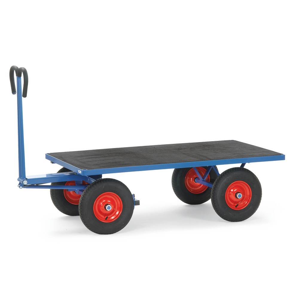 Imagem do produto: fetra® carrinho de mão sem paredes, superfície de carregamento traseira LxP 1000 x 2000 mm, capacidade de carga de 1250 kg, pneumáticos