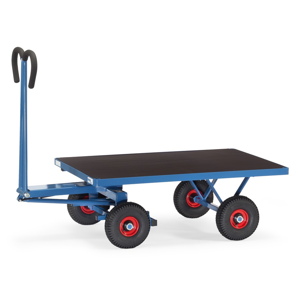 Imagem do produto: fetra® carrinho de mão sem paredes, superfície de carregamento traseira LxP 800 x 1200 mm, capacidade de carga de 700 kg, pneumáticos