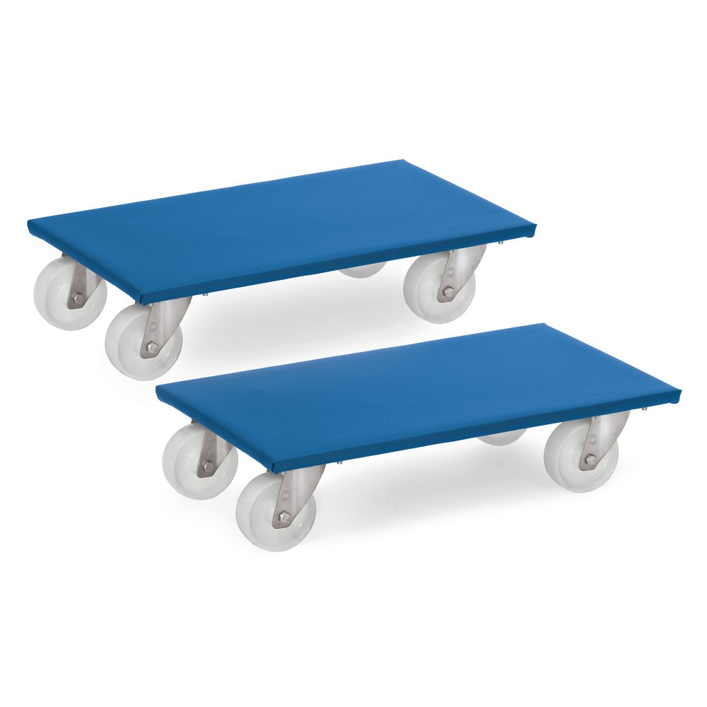 Imagem do produto: fetra® patins para móveis, capacidade de carga de 350 kg, rodas em poliamida, 2 unid./embalagem