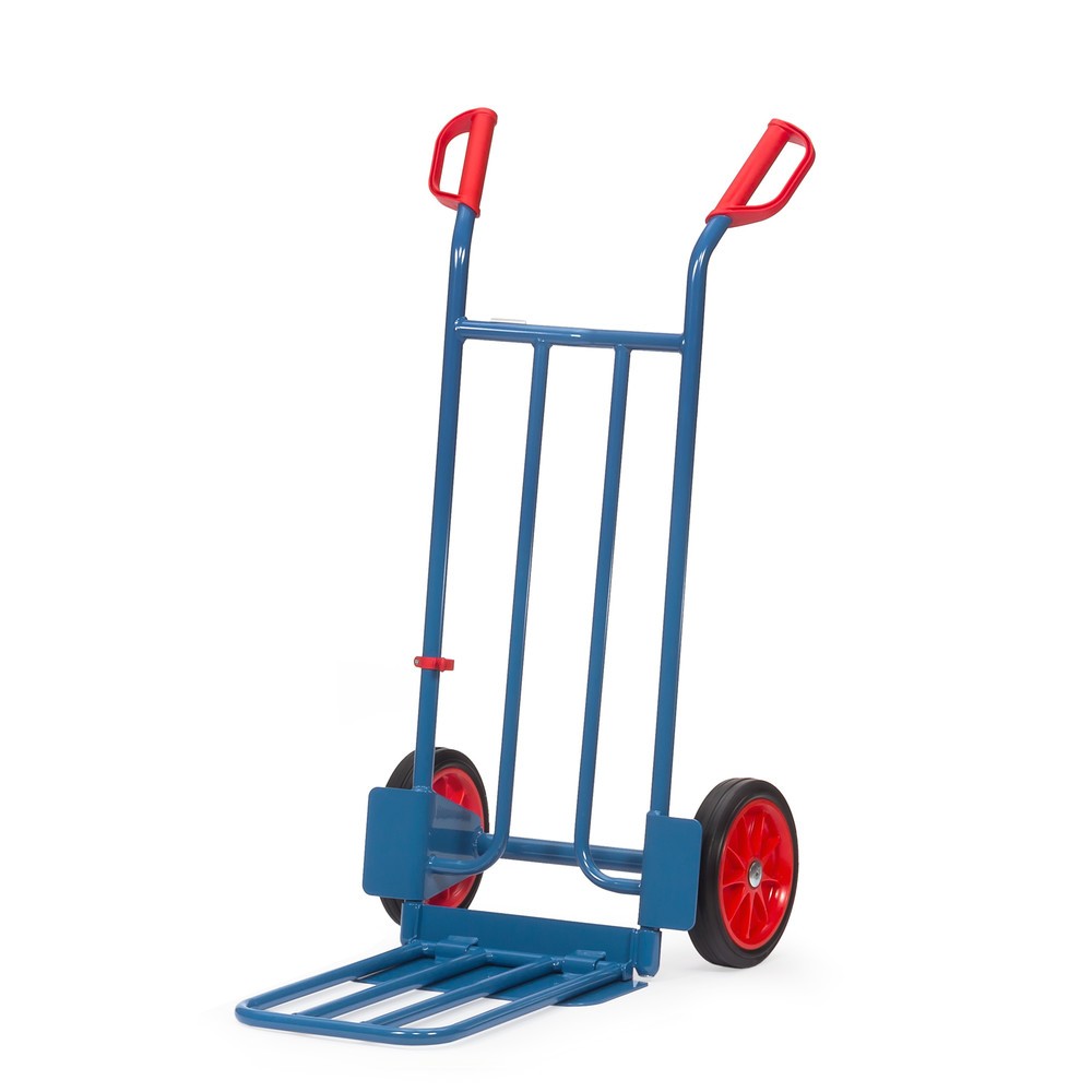 Imagem do produto: fetra® carro de transporte, com pá rebatível, capacidade de carga de 250 kg, pá LxP 400 x 150 mm, pneus de borracha maciça