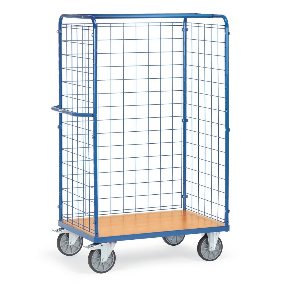 Imagem do produto: fetra® armário de embalagens, 3 lados com divisória em rede, superfície de carregamento traseira LxP 1000 x 600 mm, altura 1.800 mm