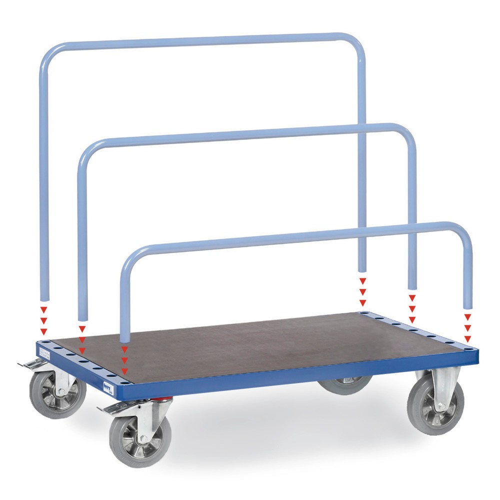 Imagem do produto: fetra® carrinho de painéis, sem arco em U, superfície de carregamento traseira LxP 1200 x 800 mm, capacidade de carga de 1.200 kg