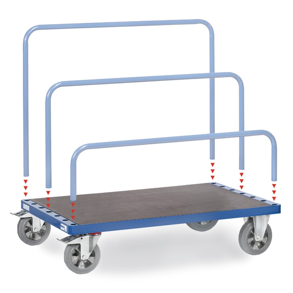 Imagem do produto: fetra® carrinho de painéis, sem arco em U, superfície de carregamento traseira LxP 1200 x 800 mm, capacidade de carga de 1.200 kg