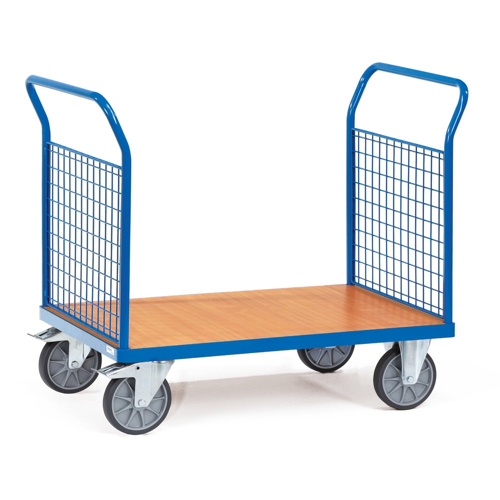 Imagem do produto: fetra® carro de plataforma, com painéis de grade em dois lados, superfície de carregamento traseira LxP 500 x 850 mm