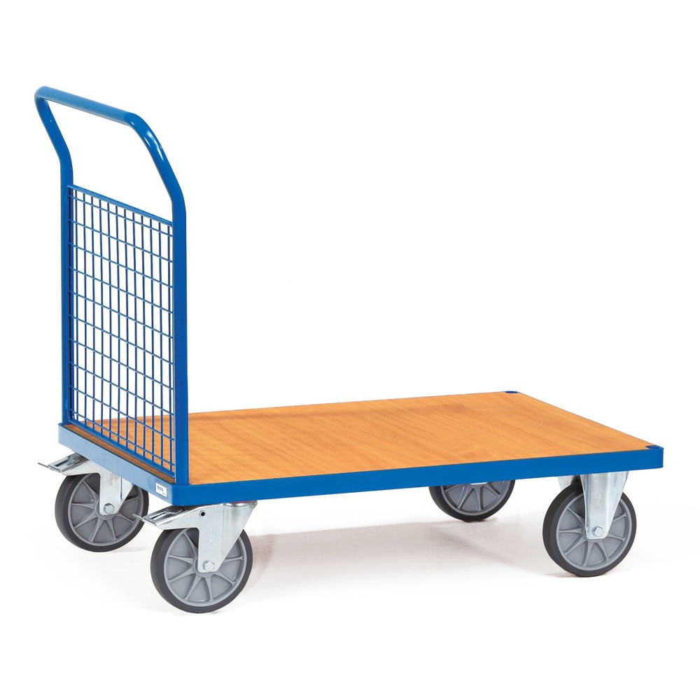 Imagem do produto: fetra® carro de plataforma com parede frontal em grade, superfície de carregamento traseira LxP 500 x 850 mm