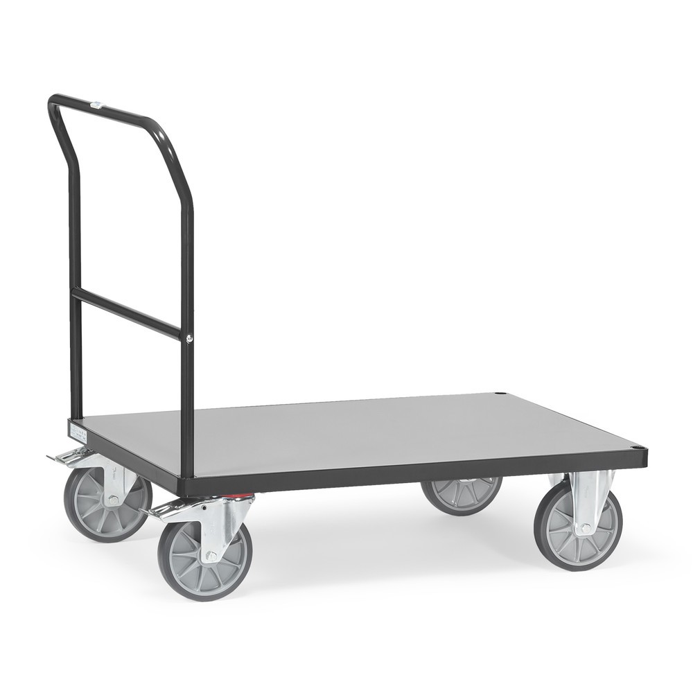 Imagem do produto: fetra® carro de plataforma com pega de avanço, superfície de carregamento traseira LxP 700 x 1.000 mm, cinzento antracite