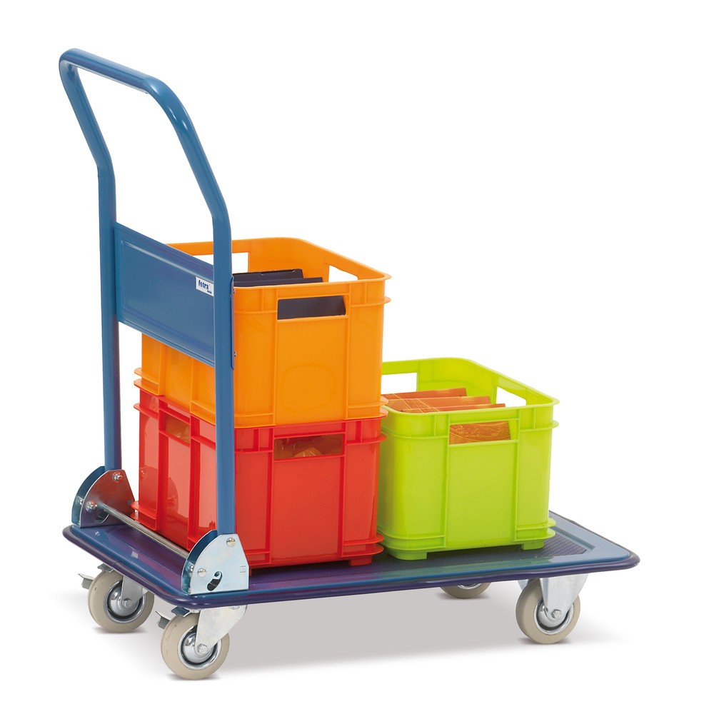 Imagem do produto n.º 3: fetra® carro de plataforma com plataforma em aço 750 x 480 mm, capacidade de carga 150 kg