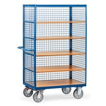 Imagem do produto n.º 1: Armário com rodas fetra®, 3 painéis de grade, 5 pisos de 1000 x 680 mm