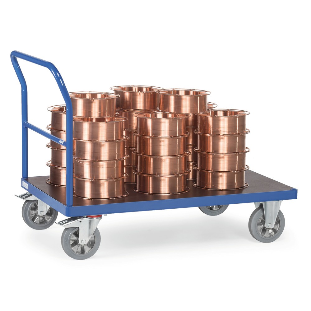 Imagem do produto n.º 2: fetra® carro de plataforma para cargas pesadas, com pega de avanço, superfície de carregamento traseira LxP 700 x 1.000 mm
