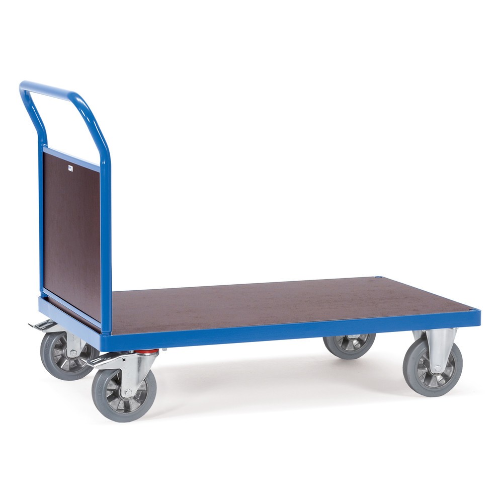 Imagem do produto: fetra® carro de plataforma para cargas pesadas, com parede frontal, superfície de carregamento traseira LxP 700 x 1.000 mm