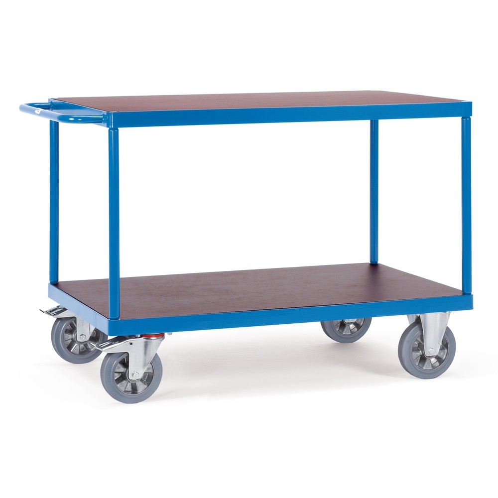Imagem do produto: fetra® carro de mesa para cargas pesadas, capacidade de carga de 1200 kg, 2 pisos de 1600 x 800 mm