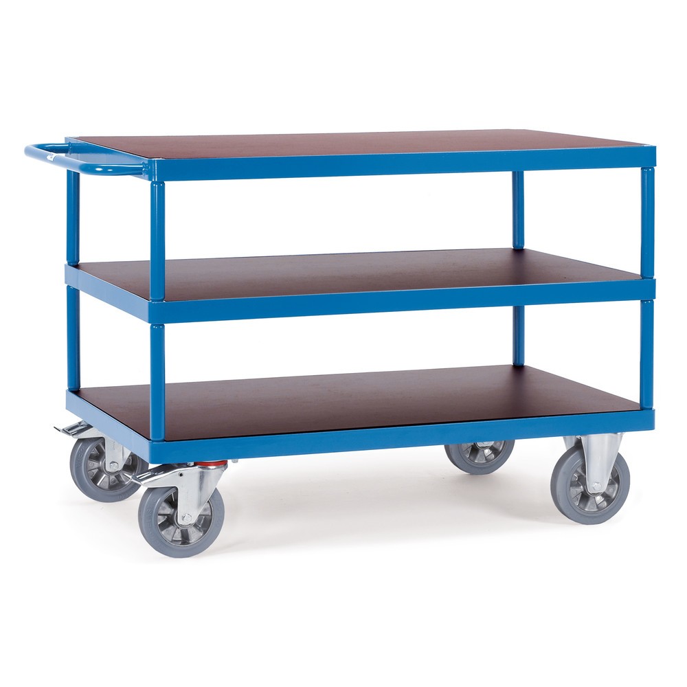 Imagem do produto: fetra® carro de mesa para cargas pesadas, capacidade de carga de 1200 kg, 3 pisos de 1600 x 800 mm