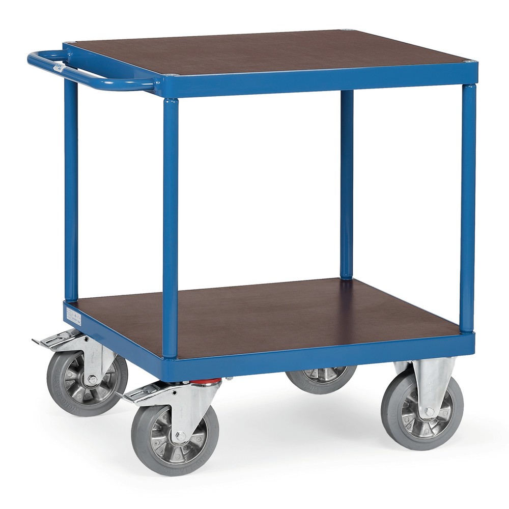 Imagem do produto: fetra® carro de mesa para cargas pesadas, capacidade de carga de 1200 kg, 2 pisos de 700 x 700 mm