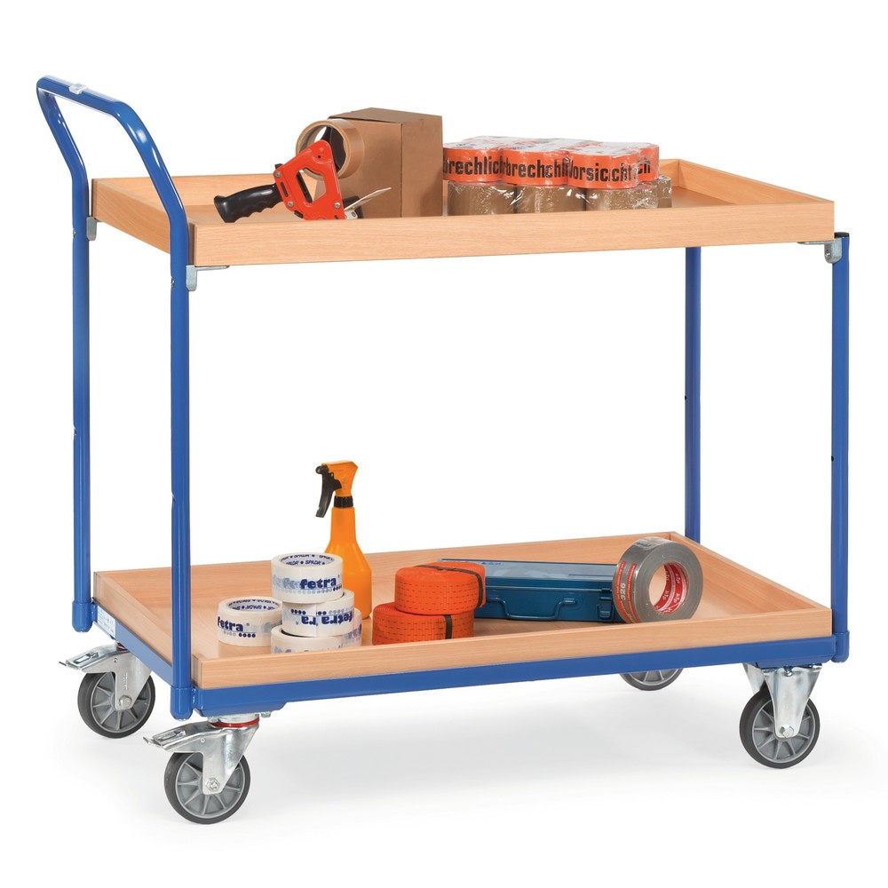 Imagem do produto n.º 2: fetra® carro com mesa com 2 caixas de madeira de 850 x 500 mm cada, altura 1.030 mm