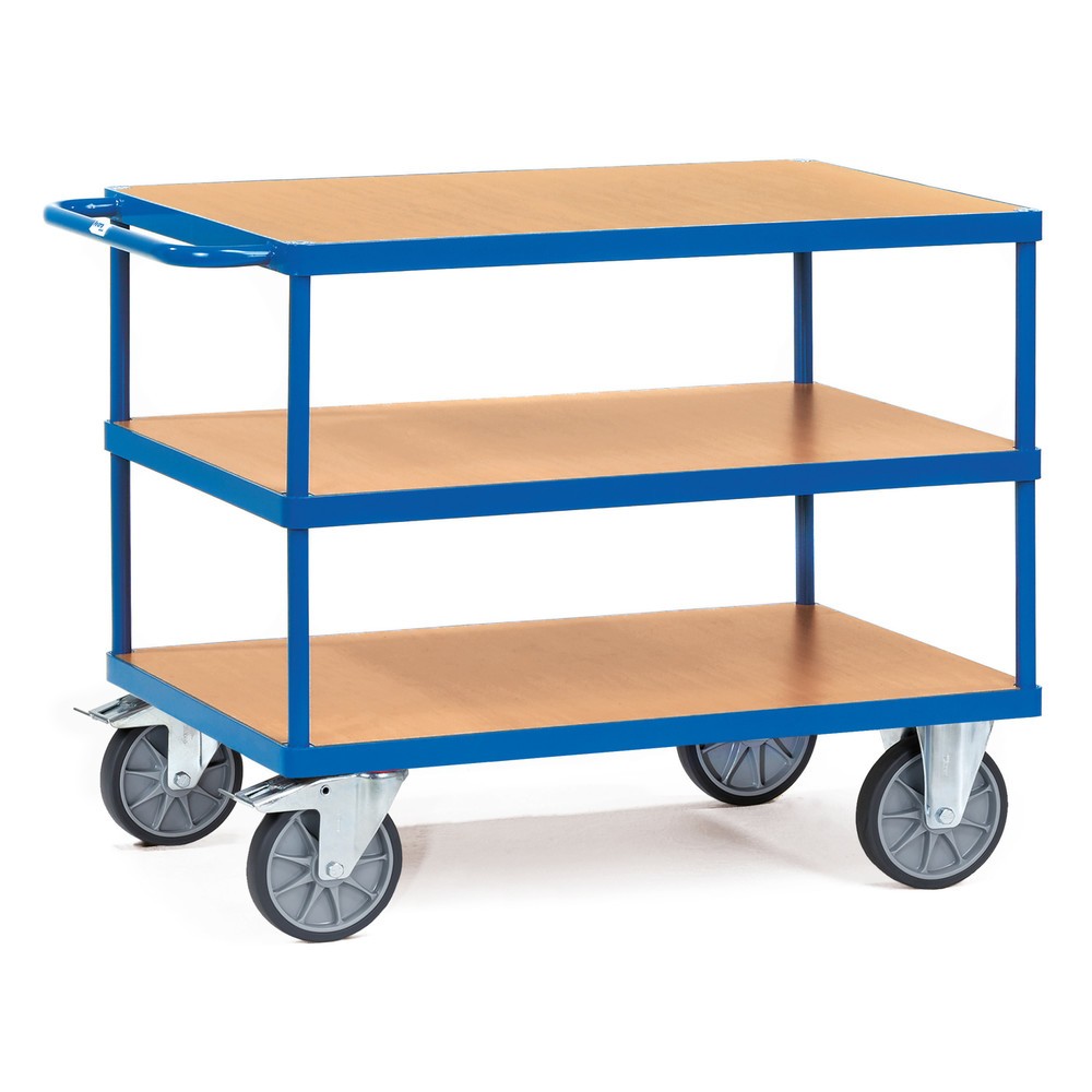 Imagem do produto: fetra® carro pesado com mesa e de montagem, 3 pisos de 600 x 1.000 mm