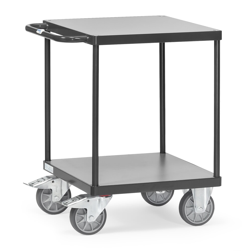 Imagem do produto: fetra® carro pesado com mesa e de montagem, 2 pisos de 600 x 600 mm, cinzento antracite