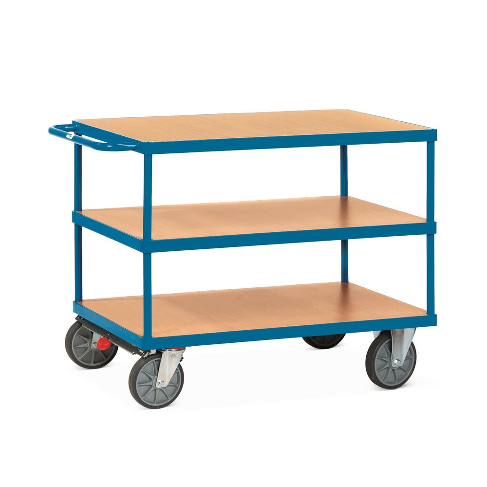Imagem do produto: fetra® carro pesado com mesa e de montagem, 3 níveis de 600 x 1.000 mm, com travão central