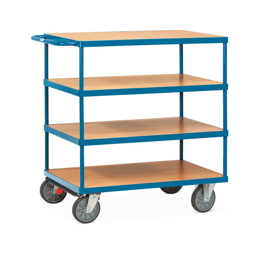 Imagem do produto: fetra® carro pesado com mesa e de montagem, 4 níveis de 800 x 1.200 mm, com travão central