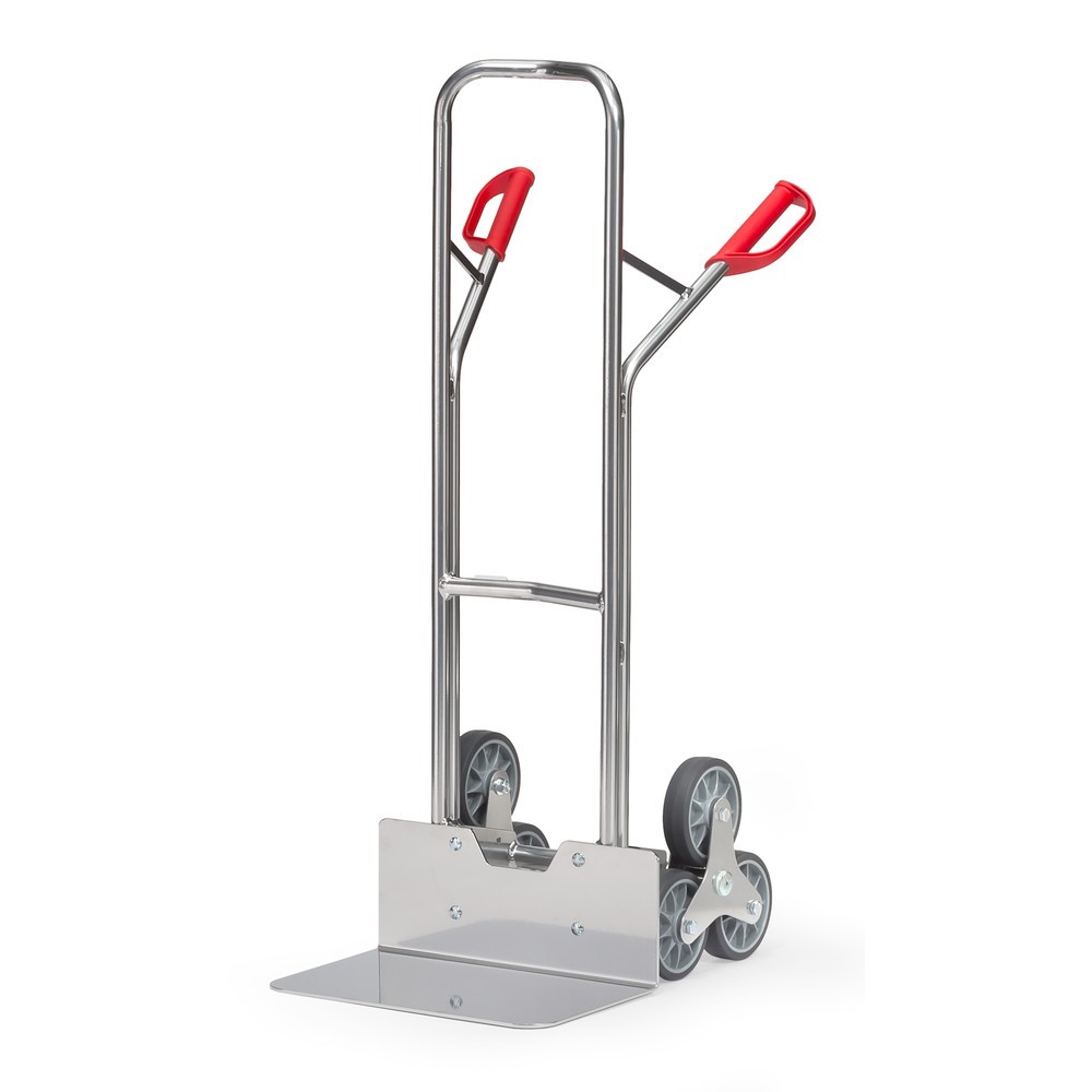 Imagem do produto: fetra® carro de transporte de escadas, elemento central de 3 braços, capacidade de carga de 200 kg, pá LxP 480 x 300 mm, alumínio