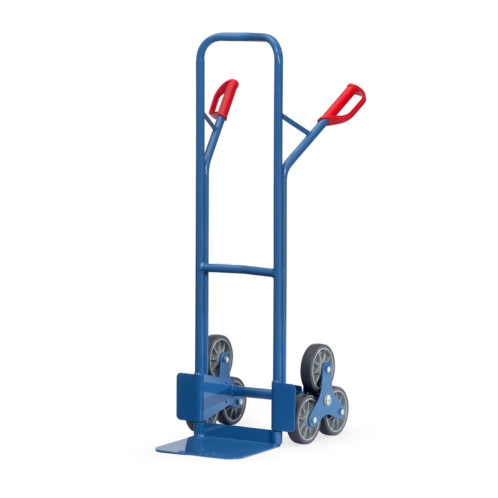 Imagem do produto: fetra® carro de transporte de escadas, elemento central de 3 braços, capacidade de carga de 200 kg, pá LxP 320 x 250 mm, aço