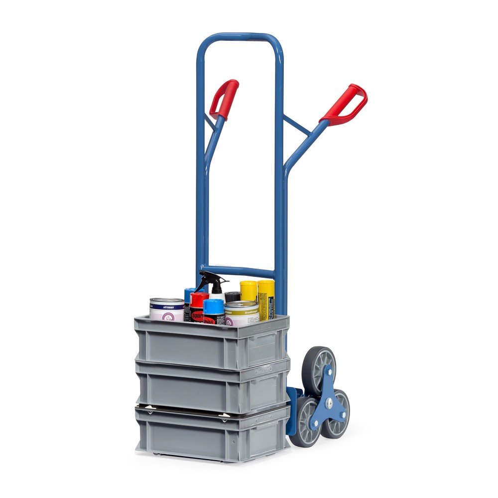 Imagem do produto n.º 5: fetra® carro de transporte de escadas, elemento central de 3 braços, capacidade de carga de 200 kg, pá LxP 320 x 250 mm, aço