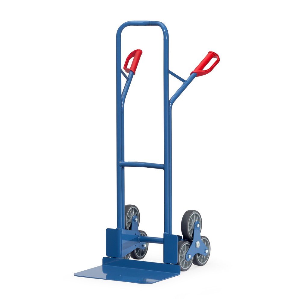 Imagem do produto: fetra® carro de transporte de escadas, elemento central de 3 braços, capacidade de carga de 200 kg, pá LxP 480 x 300 mm, aço