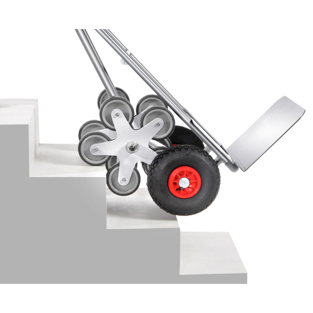 Imagem do produto n.º 3: fetra® carro de transporte de escadas, elemento central de 5 braços, capacidade de carga de 200 kg, pá LxP 480 x 300 mm, alumínio