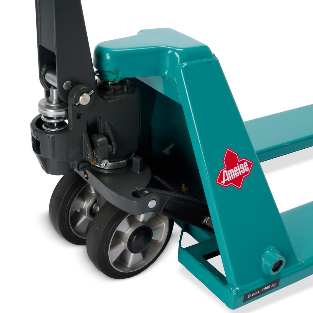 Imagem do produto n.º 9: Porta-paletes manual plano Ameise® PTM 1.5 Low, capacidade de carga de 1500 kg, comprimento do garfo de 1150 mm, borracha maciça/poliuretano