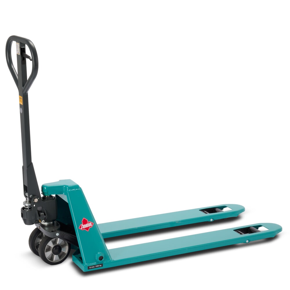 Imagem do produto: Porta-paletes manual plano Ameise® PTM 1.5 Low, capacidade de carga de 1500 kg, comprimento do garfo de 1150 mm, borracha maciça/poliuretano