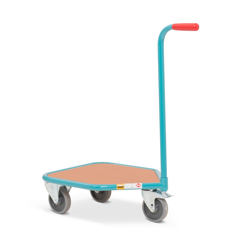 Imagem do produto n.º 3: Carro com pega Ameise® com superfície de carga em madeira, LxP 450 x 450 mm
