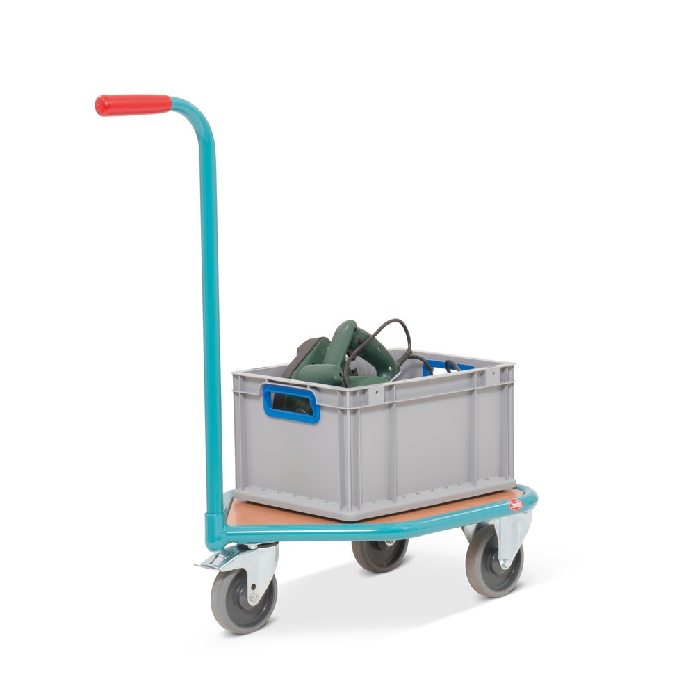 Imagem do produto n.º 6: Carro com pega Ameise® com superfície de carga em madeira, LxP 450 x 450 mm