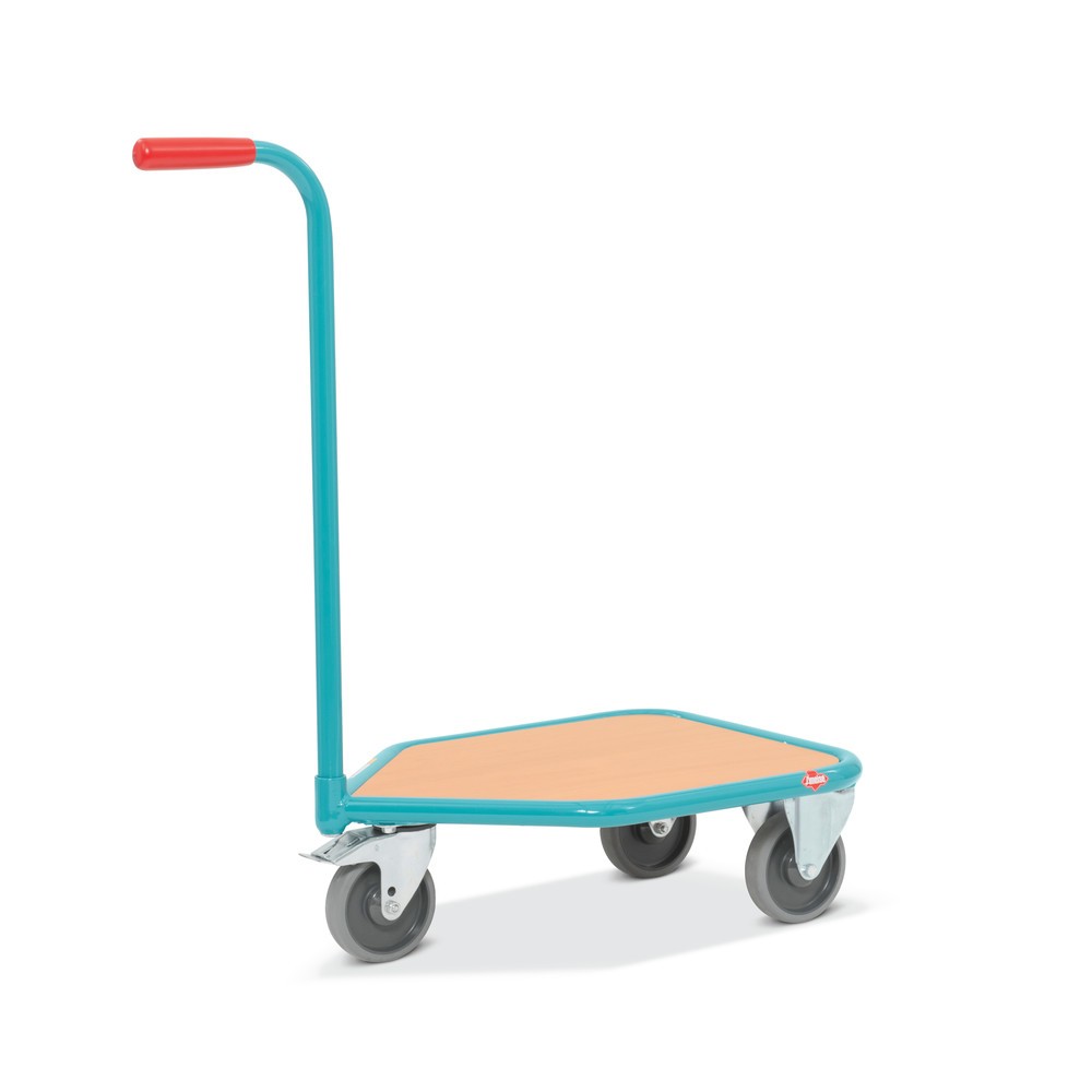 Imagem do produto n.º 4: Carro com pega Ameise® com superfície de carga em madeira, LxP 450 x 450 mm