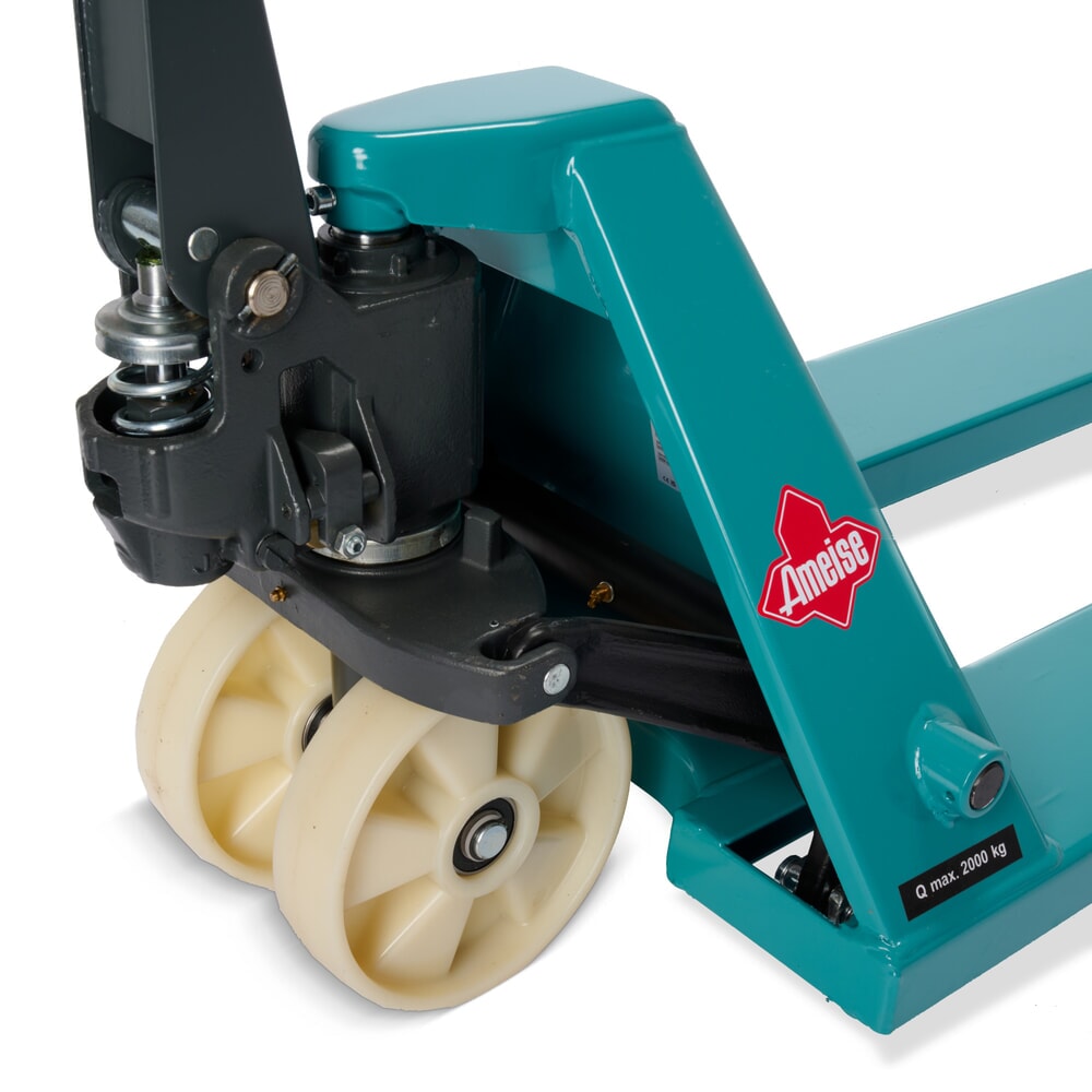 Imagem do produto n.º 12: Porta-paletes manual Ameise® PTM 2.0, capacidade de carga de 2000 kg, comprimento do garfo de 2000 mm, nylon, rodas tandem