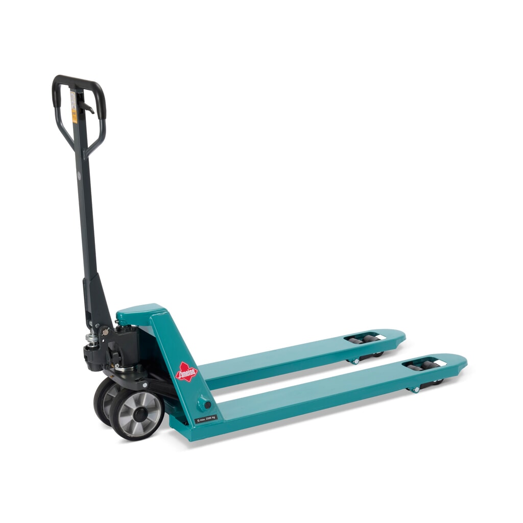 Imagem do produto: Porta-paletes manual Ameise® PTM 2.5, capacidade de carga de 2500 kg, comprimento do garfo de 1150 mm, borracha maciça/poliuretano, rodas tandem
