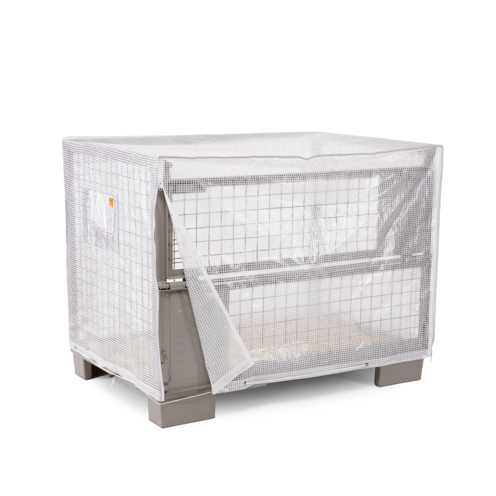 Imagem do produto: Tampa de rede para contentor de malha HEMMDAL, AxLxP 950 x 1250 x 850 mm, 160 g/m², transparente
