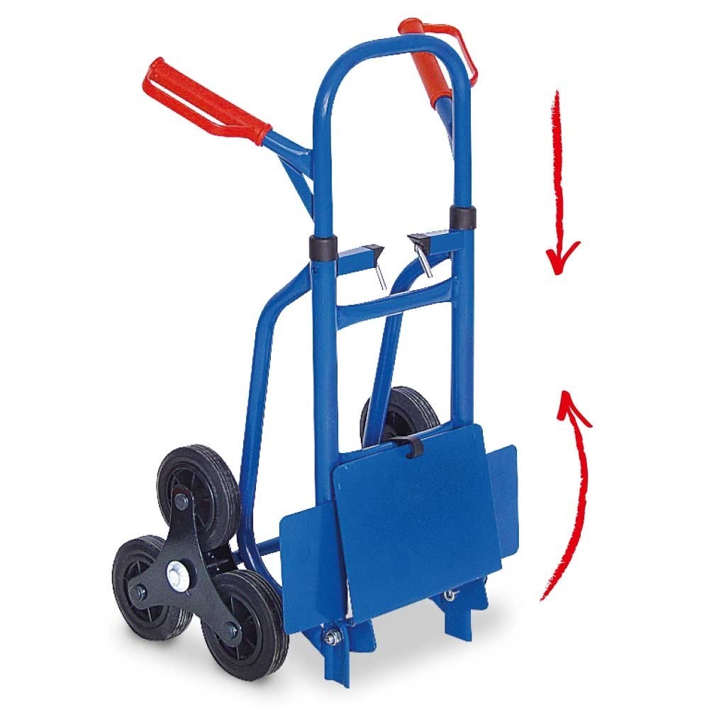 Imagem do produto n.º 2: HEMMDAL carrinho para escadas, dobrável, capacidade de carga de 150 kg, pá LxP 270 x 200 mm
